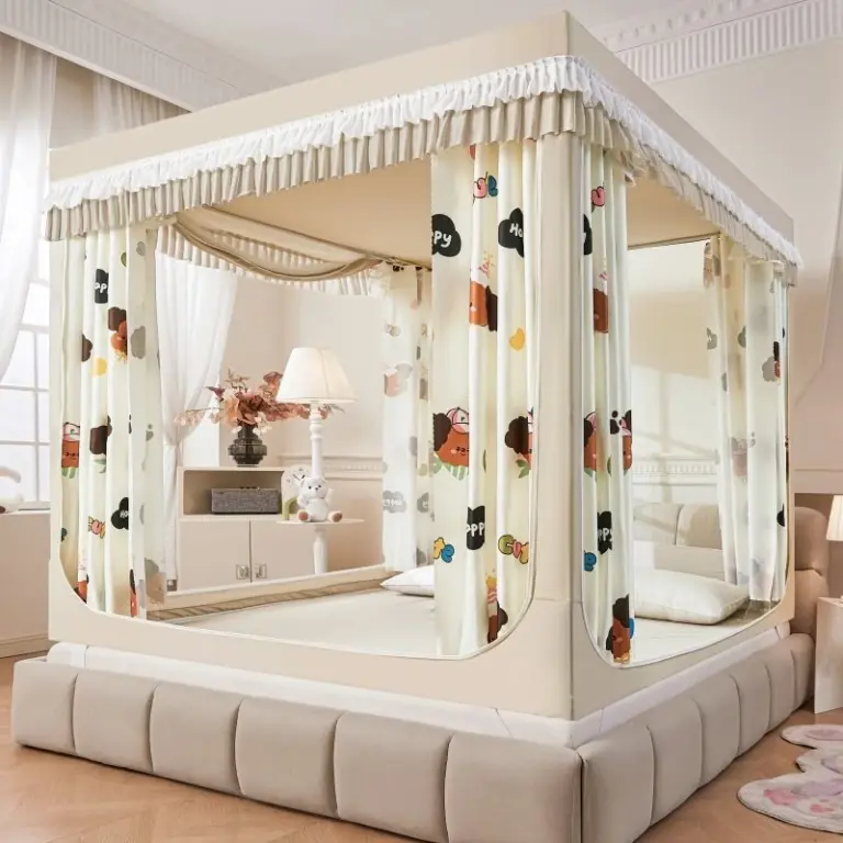 Màn ngủ rèm cửa cotton cho mẹ và bé